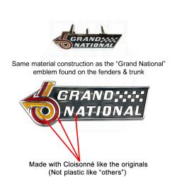 Buick Grand National Metal Grill Emblem - NEW